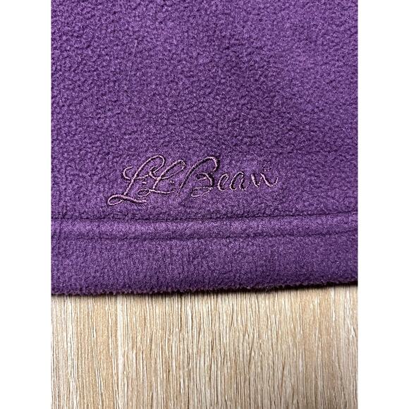 LL Bean Purple Outdoors Full  Zip-Up Womens Fleece Jacket   Extra Large - Picture 4 of 6